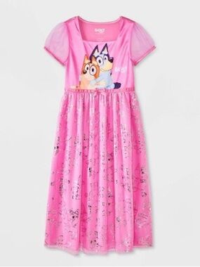 NWT Bluey Girls’ Fantasy Gown Nightgown Size S / 6